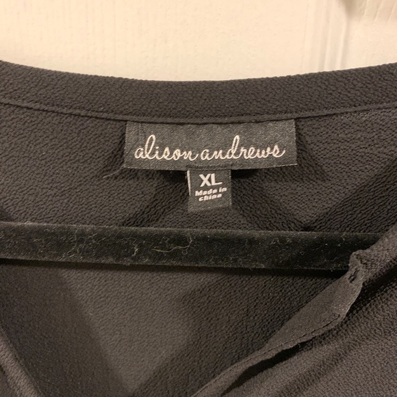 Worn once dressy black top XL - Picture 6 of 7